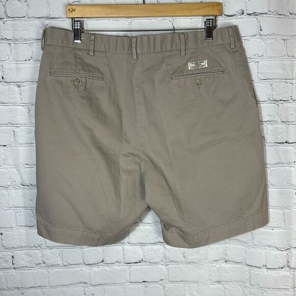 VTG Polo Ralph Lauren Classic Chino Polo Khaki Prospect Shorts Mens Size 38 - Picture 4 of 8